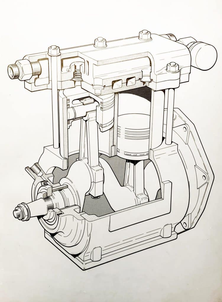 Technical illustration — mechanical cross-section