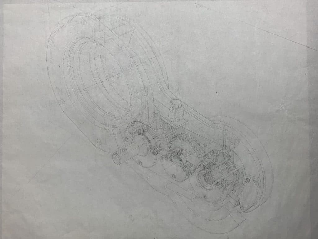 Technical illustration — line study