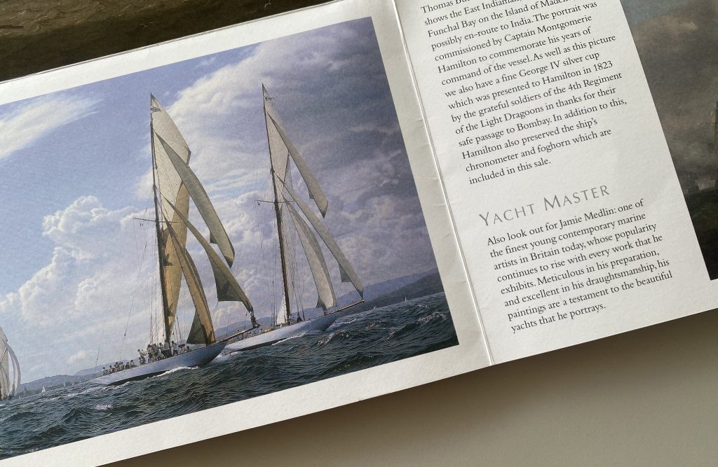 Jamie Medlin's marine art featured in print