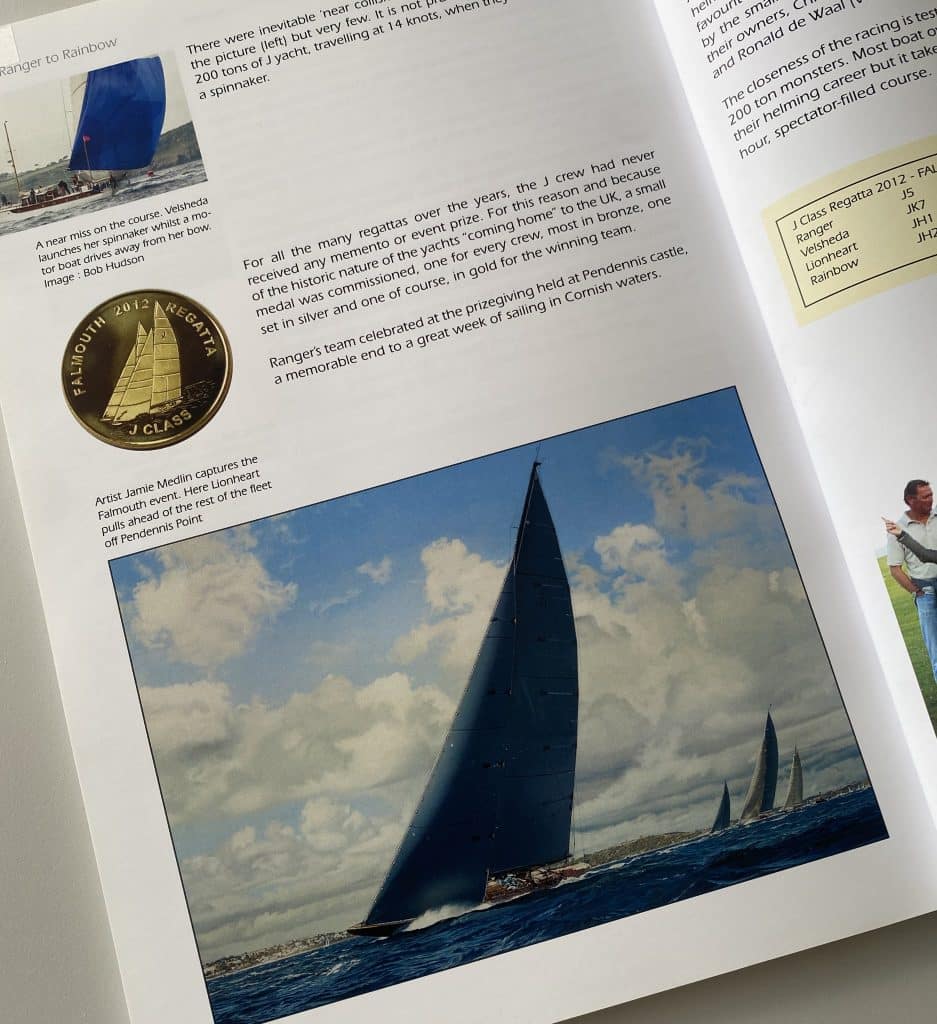 Jamie Medlin's marine art featured in print