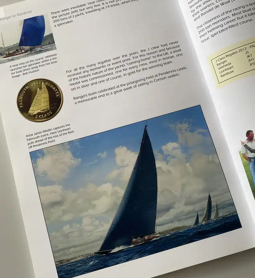 Publication featuring Jamie Medlin's marine art