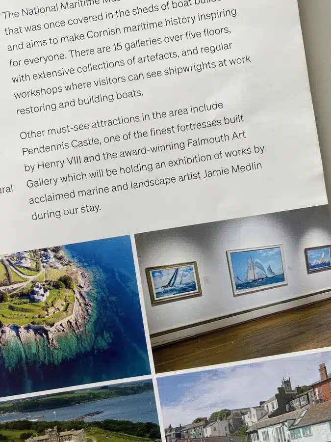 Publication featuring Jamie Medlin's marine art