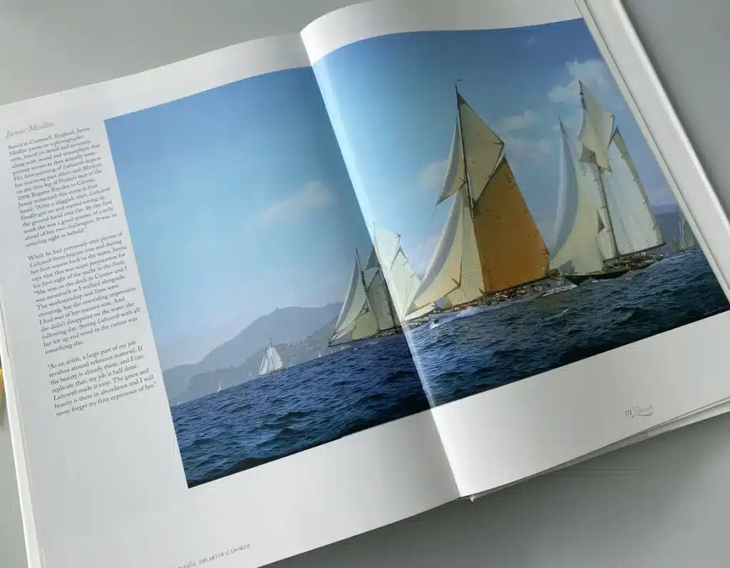 Publication featuring Jamie Medlin's marine art